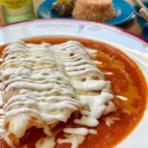 Red Enchiladas (Filled with only chicken)